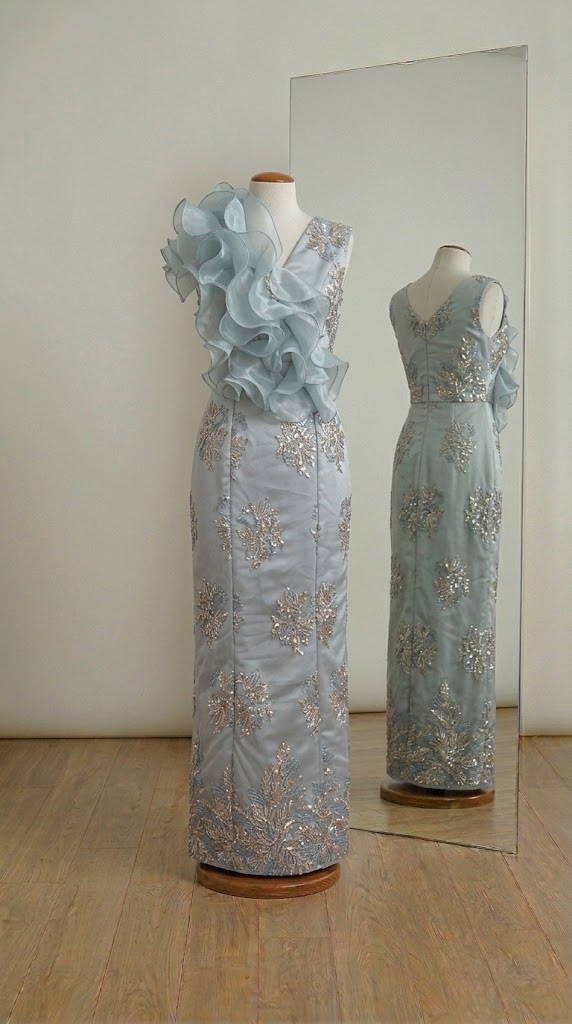 vestido de gala tipo gitano hecho a mano